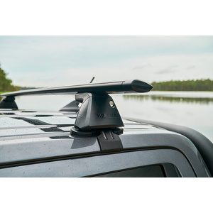 Yakima Black JetStream Thru Bar Clamp Mount Crossbar Kit for Volkswagen Amarok Double Cab 4dr Ute (03/2024 - On)
