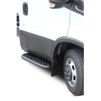ECB Silver Hammertone Side Step to suit Iveco Daily 50C 02/15 - 01/21