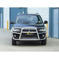 ECB Black Ripple Roo Bar to suit Mitsubishi Outlander ZH Excludes RX 10/09 - 10/12