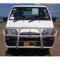 ECB Silver Hammertone Roo Bar to suit Mitsubishi Express Van L300 SJ 05/00 - 07/13