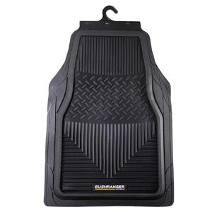 Bushranger Mud Tamer Floor Mats - Front (Black)