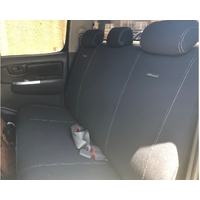 Wetseat Seat Cover Bundle with Black Stitching to suit Toyota Hilux N70 09/2009 - 07/2015 Dual Cab (SR5)