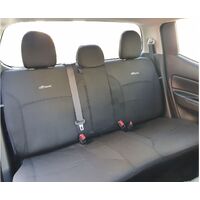 Wetseat Seat Cover Bundle with Charcoal Stitching to suit Mitsubishi Triton MR 11/2018 - Onwards Dual Cab (GLS/GLX+/GLX-R/Toby Price Edition)
