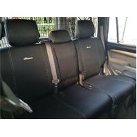 Wetseat Grey Seat Cover Bundle with Charcoal Stitching to suit Toyota Prado 120 Series 03/2003 - 10/2009 (Series GXL/Grande/VX with Electric Seat)