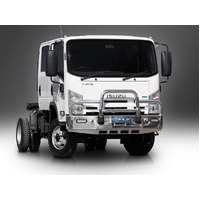 ECB Textura Black Deluxe 3 BullBar Winch Compatible to suit Isuzu NPS NH 4X4 2008 - Onwards