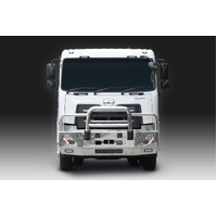 ECB Polished Deluxe 4 BullBar with towpin to suit UD Quon 04/18 - Onwards