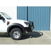 ECB Black Ripple BullBar with Bumper Lights to suit Ford Ranger PJ 12/06 - 03/09
