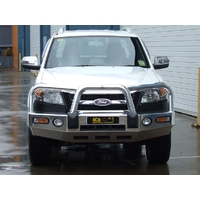 ECB Textura Black BullBar with Bumper Lights to suit Ford Ranger PK 04/09 - 09/11