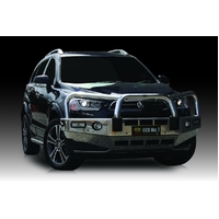 ECB Textura Black BullBar with Bumper Lights to suit Holden Captiva 01/16 - 12/20
