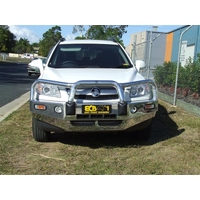 ECB Textura Black BullBar with Bumper Lights to suit Holden Captiva 7 SX, CX, LX Ex Maxx 09/06 - 02/11