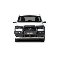 ECB Textura Black BullBar with Bumper Lights to suit Hyundai I-Max Active 03/18 - 05/21