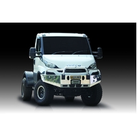 ECB Silver Hammertone Winch BullBar to suit Iveco Daily MY16 4X4 09/16 - 12/22