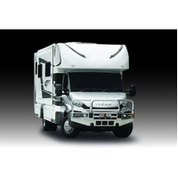 ECB Black Ripple BullBar with Bumper Lights to suit Iveco Daily 70C 02/15 - 01/21