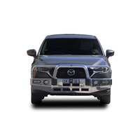 ECB Polished BullBar with Bumper Lights to suit Mazda CX-5 KF touring 02/17 - 12/21