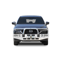 ECB Black Ripple BullBar with Bumper Lights to suit Mazda CX-5 KF AKERA 02/18 - 12/21