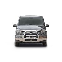 ECB Silver Hammertone BullBar to suit Mercedes-Benz Valente 03/18 - 11/20