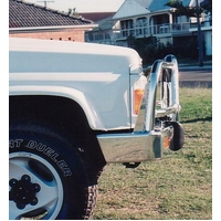 ECB Black Ripple BullBar to suit Nissan Patrol GQ Coil Spring 1991 - 12/97