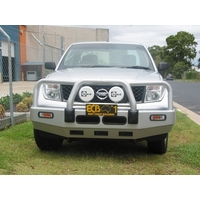 ECB Silver Hammertone BullBar to suit Nissan Navara D40 RX 12/05 - 03/15