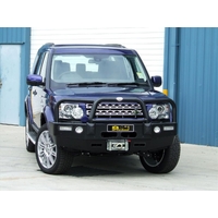 ECB Polished Winch BullBar with Bumper Lights to suit Landrover Discovery 4 10/09 - 2014