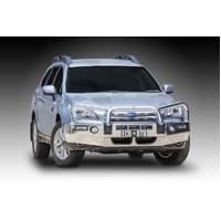 ECB Black Ripple BullBar with Bumper Lights to suit Subaru Outback 12/14 - 11/17