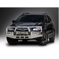 ECB Textura Black BullBar with Bumper Lights to suit Subaru XV 11/12 - 04/17