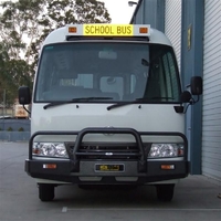 ECB Polished BullBar to suit Toyota Coaster 08/07 - 01/17