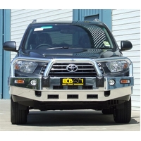 ECB Silver Hammertone BullBar with Bumper Lights to suit Toyota Kluger 08/07 - 08/10