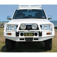 ECB Textura Black Winch BullBar to suit Toyota LandCruiser 100 Series Live Coil 04/98 - 10/07
