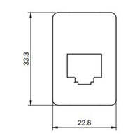 Lightforce RJ45 Pass-Through Adaptor TY2 for Toyota - Cyan