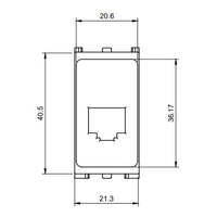 Lightforce RJ45 Pass-Through Adaptor for Nissan - Yellow