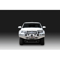 ECB Polished Winch BullBar with Bumper Lights to suit Ford Ranger PX MKIII Wildtrak 09/18 - 04/22