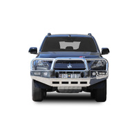 ECB Textura Black BullBar with Bumper Lights to suit Holden Colorado Z71 4X4 Dual Cab 06/19 - 12/20
