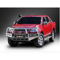 ECB Black Ripple BullBar with Bumper Lights to suit Holden Colorado Z71 06/12 - 06/16