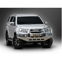 ECB Black Ripple BullBar with Bumper Lights to suit Isuzu MU-X 11/13 - 01/17