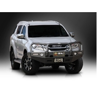 ECB Polished Winch BullBar with Bumper Lights to suit Isuzu MU-X 11/13 - 01/17