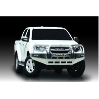 ECB Silver Hammertone BullBar to suit Isuzu D-Max 2WD HIGHRIDE 02/17 - 06/20