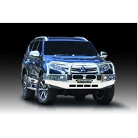ECB Textura Black BullBar with Bumper Lights to suit Mitsubishi Pajero Sport Exceed 05/16 - 11/19