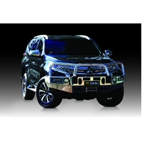 ECB Black Ripple Winch BullBar with Bumper Lights to suit Mitsubishi Pajero Sport GLS 05/16 - 11/19