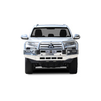 ECB Textura Black BullBar with Bumper Lights to suit Mitsubishi Pajero Sport GLS 11/19 - Onwards