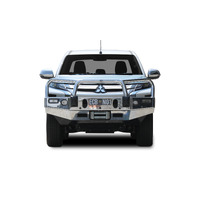 ECB Black Ripple BullBar Winch Compatible to suit Mitsubishi Triton MR 11/18 - Onwards