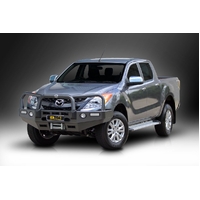 ECB Polished Winch BullBar with Bumper Lights to suit Mazda BT-50 2WD Highrise 10/11 - 03/18