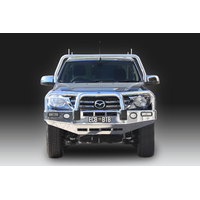 ECB Black Ripple BullBar with Bumper Lights to suit Mazda BT-50 4WD 05/18 - 06/20
