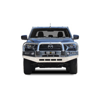ECB Polished BullBar with Bumper Lights to suit Mazda BT-50 07/20 - Onwards