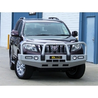 ECB Silver Hammertone BullBar to suit Toyota Prado 150 Series Non Sen Mod 11/09 - 10/13