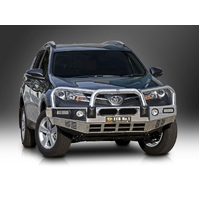 ECB Black Ripple BullBar with Bumper Lights to suit Toyota Rav4 12/12 - 09/15