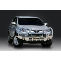 ECB Textura Black BullBar with Bumper Lights to suit Toyota Rav4 10/15 - 12/18