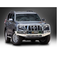 ECB Textura Black BullBar with Bumper Lights to suit Toyota Prado 150 Series 2 GX 11/13 - 10/17