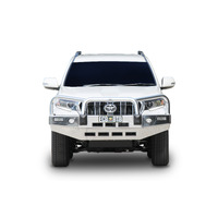 ECB Textura Black BullBar with Bumper Lights to suit Toyota Prado GX 11/17 - Onwards