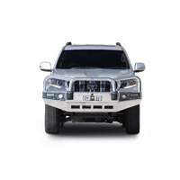 ECB Textura Black BullBar with Bumper Lights to suit Toyota Prado Kakadu 11/17 - Onwards