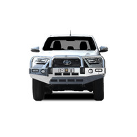 ECB Black Ripple BullBar with Bumper Lights to suit Toyota HiLux SR &amp; SR5 Wide Cab 09/20 - Onwards
